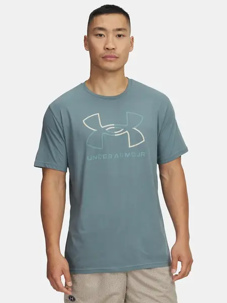 Pánské tričko Under Armour UA GL FOUNDATION UPDATE SS-BLU - Pánské