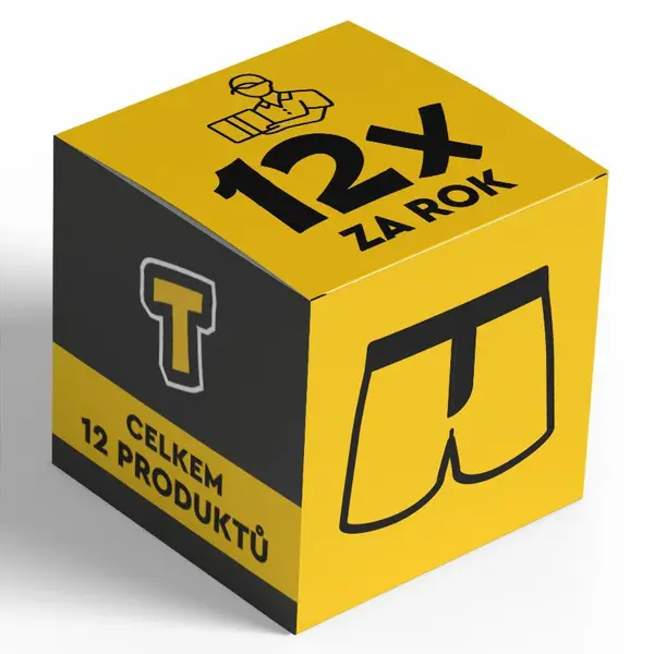 Styx Pánské trenky klasická guma - měsíční roční předplatné XL