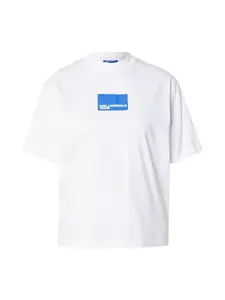 KARL LAGERFELD JEANS Tričko  modrá / biela