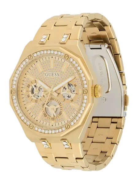 GUESS Analógové hodinky 'Kryptonite'  zlatá