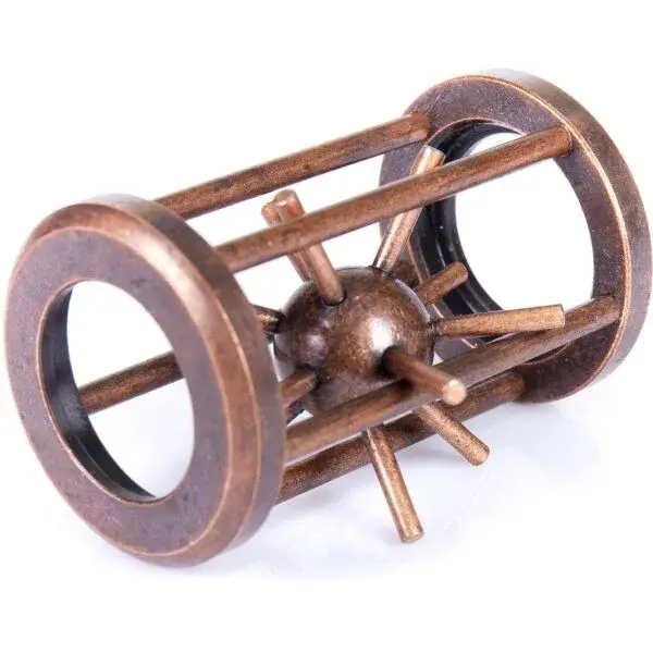 ALBI JEŽEK V KLECI Hlavolam, hnědá, velikost