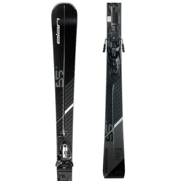 Elan PRIMETIME 55+ B.E. + FX EMX12.0 Sjezdové lyže, černá, velikost