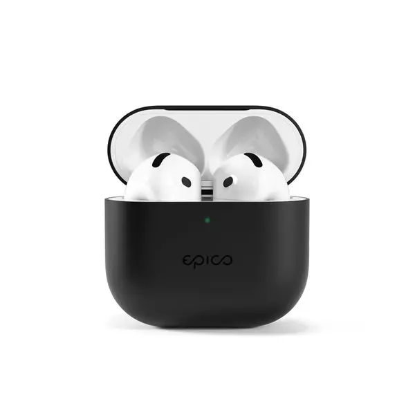 Silikonové pouzdro Epico pro AirPods 4, černá