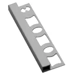 Lišta ukončovací "hranatá" Profil-EU svetlo sivá, PVC, dĺžka 250 cm, výška hrany 10 mm, LH102503