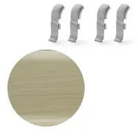 Spojka k soklu Naturel dub polárny , PVC dĺžka 0,5 cm, výška hrany 56 mm, NATNGTF73