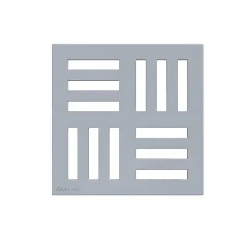 Mriežka 102 × 102 mm sivá