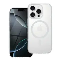 Zadní kryt Drop Glue Colorful Ring Mag Cover compatible with MagSafe pro Apple iPhone 16 Pro, bílá