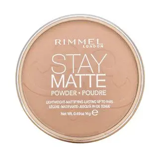 Rimmel London Stay Matte Long Lasting Pressed Powder pudr s matujícím účinkem 005 Silky Beige 14 g