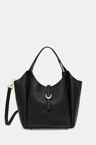 Kožená kabelka Answear.LAB černá barva