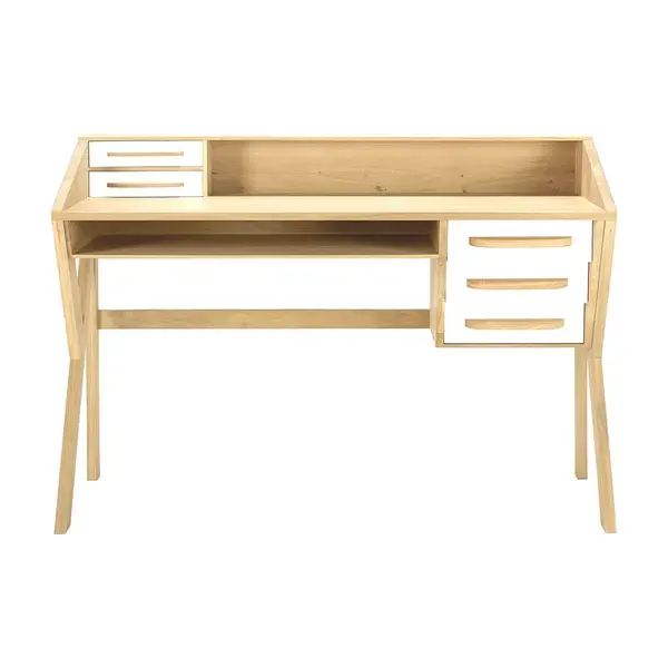 Psací stůl Origami, dub/krémová - Ethnicraft