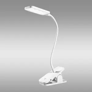 Stolová lampa Panan CLIP SQUARE USB biela LED LB1