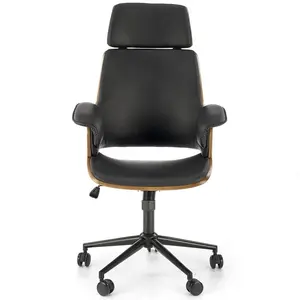 Otočné kreslo Weber orech/čierna