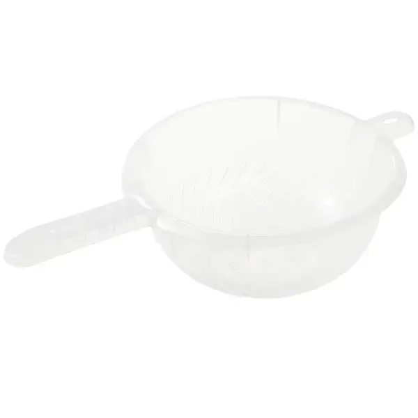 Cedník s prírodnou rukoväťou (priehľadný) 24x11