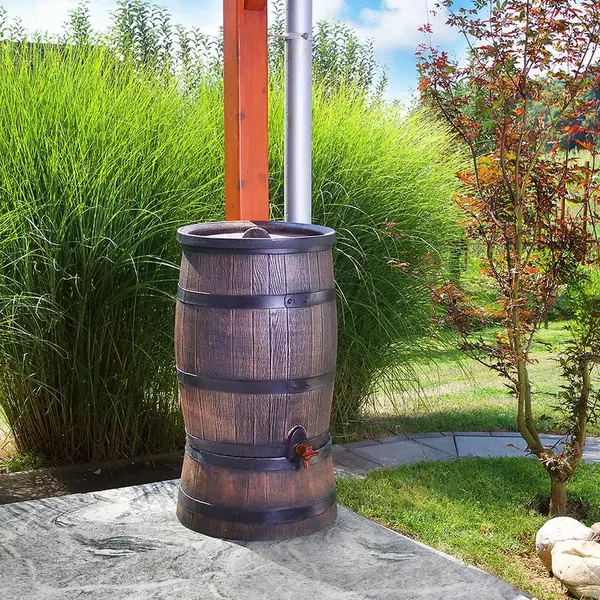 Zásobník na dešťovou vodu 120l - imitace dřeva