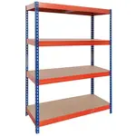 Skladový kovový regál 192x100x50 cm – 4 políc/300 kg