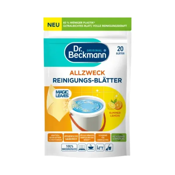 Dr. Beckmann univerzální čistící ubrousky Magic Leaves Summer Lemon 20 ks