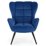 Kreslo Tyrion námornícka modrá/čierna