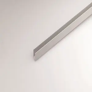 Profil forma U hliníkový strieborný 8x8x1000