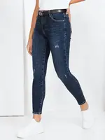 Jeansy damskie skinny granatowe Dstreet