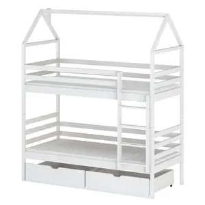 Posteľ Domček Alex 90x200 white