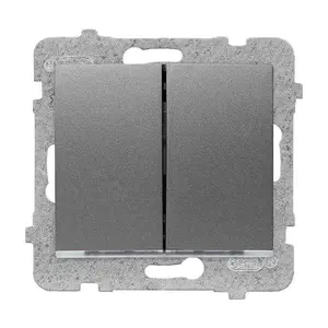 Vypínač s podsvietenímŁP-2DS/M.GR Sigma