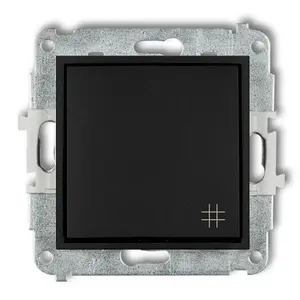 Vypínač kížový  12MWP-6 čierny mat mini