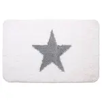 Kúpeľňová podložka Elvis biela a šedá