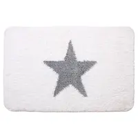 Kúpeľňová podložka Elvis biela a šedá