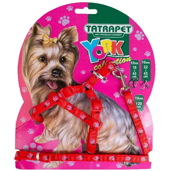 Postroj/vôdzka nylon. 45cm/120 cm york collection  416.87