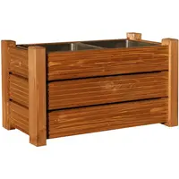 Drevený kvetináč Sunset 2 s vložkou 59x34x33 cm