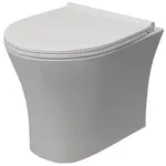 Závesná WC misa Zara Round Rimless s doskou volne padajúca