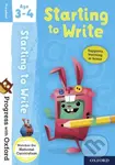 Progress with Oxford: Progress with Oxford: Starting to Write Age 3-4 - Prepare for School with Esse - kniha z kategorie Pro děti