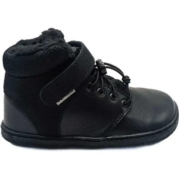 PEGRES BF 40 0.1 Dětská zimní barefoot obuv, černá, velikost