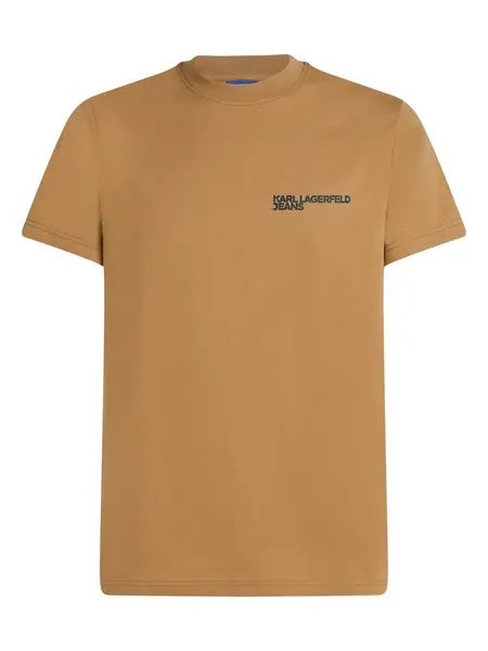 KARL LAGERFELD JEANS Tričko  farba ťavej srsti / čierna
