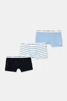 Boxerky Tommy Hilfiger 3-pack modrá barva, UB0UB00551