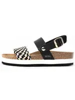 Bayton Sandále 'Almeria'  nebielená / hnedá / čierna / biela