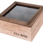 Box na čaj Vintage Home 16x8 cm, dřevěný