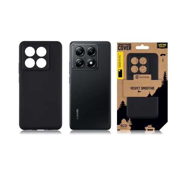 Zadní kryt Tactical Velvet Smoothie pro Xiaomi 14T Pro, asphalt