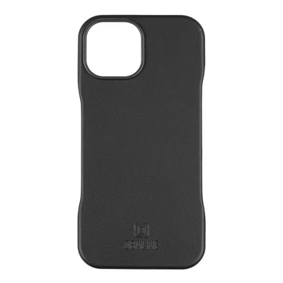 Zadní kryt OBAL:ME LeatherTanga pro Apple iPhone 15, černá