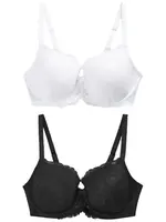 Next Podprsenka  antracitová / biela