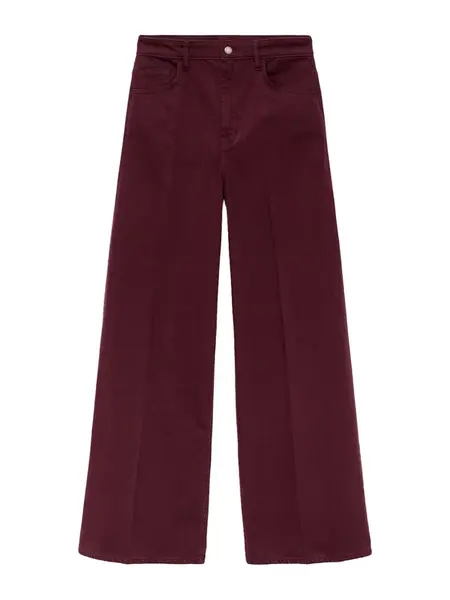 MANGO Džínsy 'ELISE'  tmavočervená