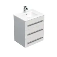 Kúpeľňová skrinka s umývadlom SAT Cube Way 60x76,5x46 cm biely lesk CUBE46603BIMOD