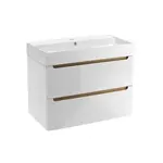 Kúpeľňová skrinka s umývadlom Naturel Stilla 80x60x45 cm biela STILLAD08057U2