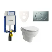 Cenovo zvýhodnený závesný WC set Geberit na zamurovanie + WC Laufen Laufen Pro Nordic SIKOGE2H3