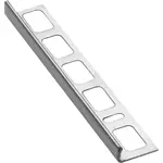 Lišta ukončovací "L" Havos kartáčovaný, nerez, dĺžka 250 cm, výška hrany 10 mm, NRZK10250