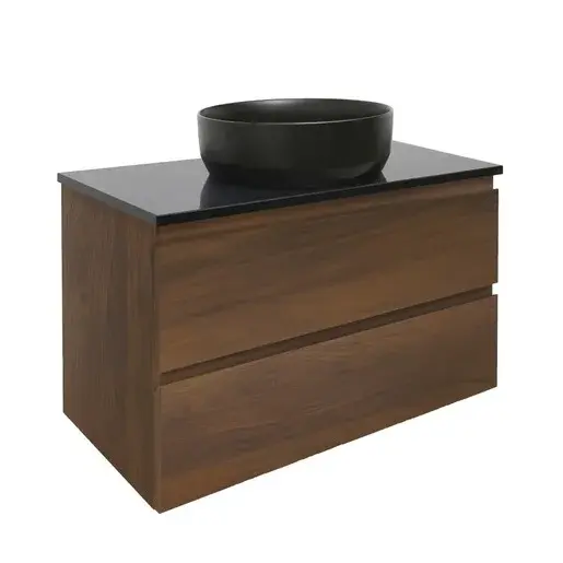 Kúpeľňová skrinka s krycou doskou SAT B-Way 99x50x45 cm orech mat BWAY2100NUTZ