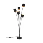 Stojaca lampa Reality Tommy čierna R46335979