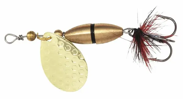 Kinetic třpytka fizz gold/black ribbon - velikost háčku 8 hmotnost 5 g