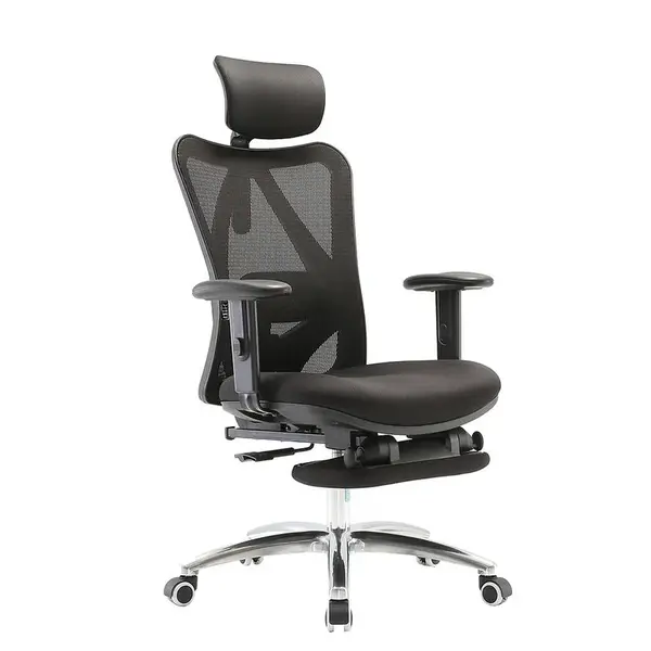 Kancelářské židle Angel Europa se podnožkou černá