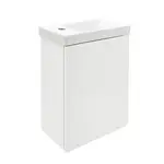 Kúpeľňová skrinka s umývadlom Cersanit Dormo 40x21,5x64 cm biela lesk SIKONCMO014BL